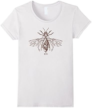 Womens Steampunk Beetle Shirt XL White
