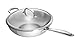 OXO Good Grips Tri-Ply Stainless Steel Pro 5QT Covered Wok with Helper Handle