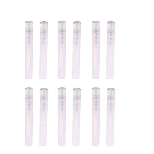 Yiphates 12pcs Mini Clear 10ml Atomizer Plastic Bottle Spray Refillable Perfume Empty Sample Bottle for Travel - Thumbnail 4