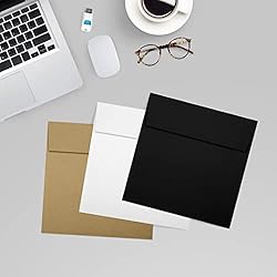 LUX Paper Square Invitation Envelopes for 5 3/4 x 5