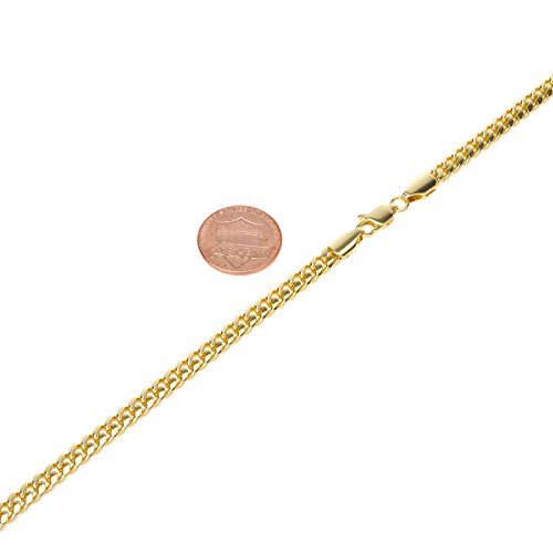 Metaltree98 14k Gold Plated Mini Basketball Rim Pendant 24" Cuban Link Chain CPB 1109 G