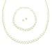 Children's Flower Girl Ivory Cream Pearl Necklace, Earrings & Bracelet Set