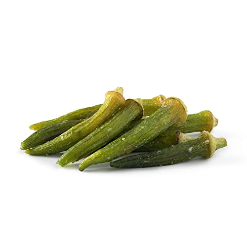 Okra Chips, SeaSalted, No Color Added, No Sugar Added, Natural