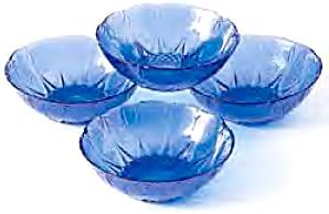 Set of 4 NIB Avon Royal Sapphire Collection 6 1/4" Soup Salad Bowls
