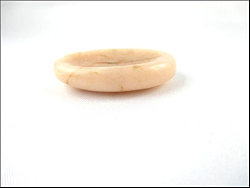 Jet International Moonstone Worry Stone Irish Carved India Handcrafted A++ Crystal Free Pouch Booklet Palm Thumb Stress Relief