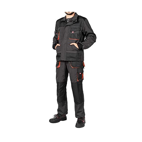 Mazalat Arbeitsjacke mÃ¤nner, Arbeitsjacken Herren, Schutzjacke mit vielen Taschen, Arbeitskleidung mÃ¤nner GrÃ¶Ãen S-XXXL, QualitÃ¤t – Bild 3