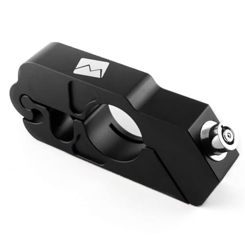 PLORIS by Monster Fairings Motorcycle Handlebar Grips Heavy Duty Adjustable Anti Theft Motorcycle Lock for Protection (Black)