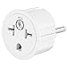Yubi Power European German Schuko Power Plug Adapter 10 Pack - Shucko Type E/F for France, Germany, Spain, Sweden, Turkey, Ukraine and More!