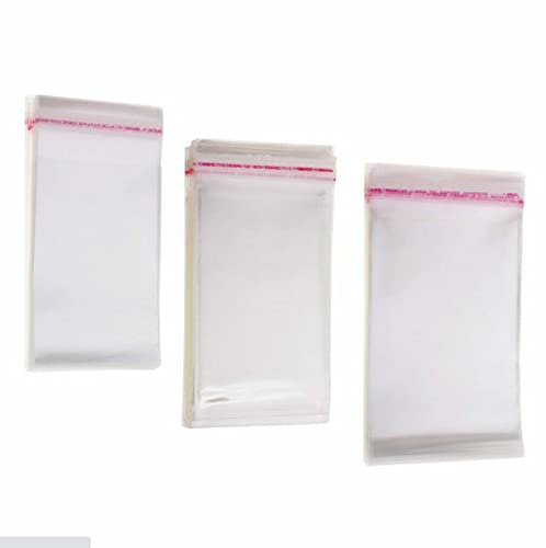 100 CD DVD Shrink Wraps Cases Sleeves 15mm Resealable Plastic Bags