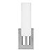 Linea di Liara Polished Chrome Wall Sconce Lighting Perpetua Bathroom Sconce Light Vanity Glass Tube Wall Sconce Up Light Modern Farmhouse Bedroom Hallway Wall Light Fixture with Frosted Glass Shade