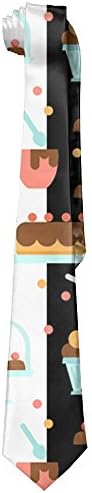 Bakery Pattern Cool Gentleman Cool Fashion Tie Classic Stripe Men's Necktie