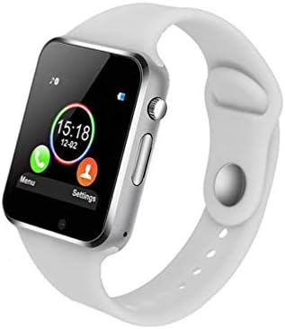 Osray A1 Bluetooth Touch Screen Smart Wrist Phonewatch SIM Card Slot Camera Pedometer Sport Tracker Compatible iOS iPhone Android Samsung Kids Women Men (White)