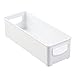 mDesign Baby Food Kitchen Refrigerator Cabinet or Pantry Storage Organizer Bin with Handles for Breast Milk, Pouches, Jars, Bottles, Formula, Juice Boxes – BPA Free, 10