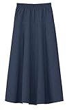 Baby'O GIRLS Ultra Soft Lightweight Denim Fit and Flare A-Line Maxi Skirt