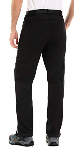 image for Clothin Men's Fleece-Lined Soft Shell Winter Pants - Ski Snow Insulate