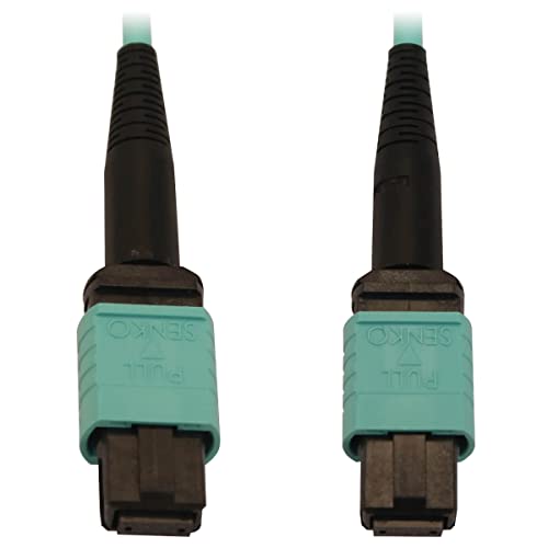 TRIPP LITE Multimode Fiber Patch Cable, 50/125 OM3 MTP/MPO (F/F), 12 Fiber, 40/…