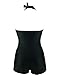 Urban Virgin Elegant Retro Inspired Boy-Leg One Piece Ruched Monokinis Swimsuit