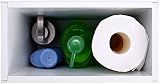 Lantaly Slimline Wooden Bathroom Storage Unit White view 7