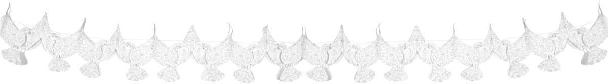 Wedding Paper Bunting 6 Meter - Dove