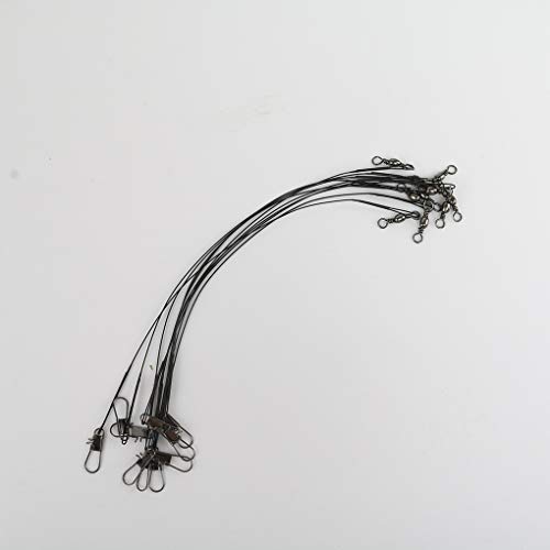You May 10pcs Fishing Wire Leaders Stainless Steel Braided Trace Spinning Leader Rigs Steel Wire Fishing Line - Thumbnail 2