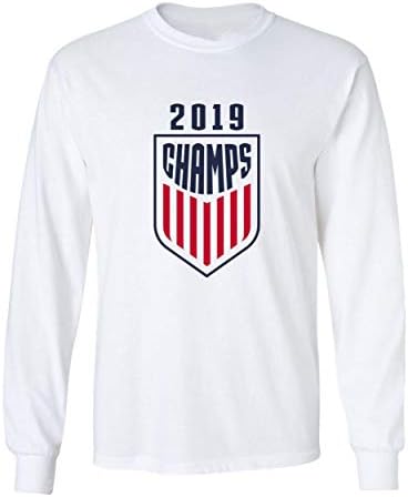 Long Sleeve White USA USWNT 2019 Champs Champions T-Shirt