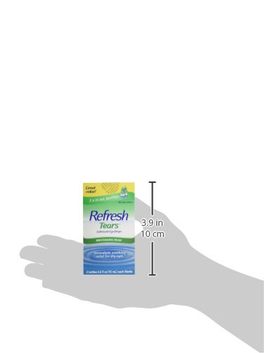 REFRESH TEARS, LUBRICANT EYE DROPS, 2 BOTTLES .5 FL OZ (15 ML)