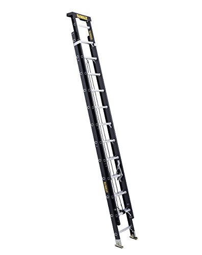 DeWalt DXL3020-24PT 24-Feet Fiberglass Extension ladder Type IA with 300-Pound Duty Rating, 24-Feet