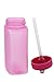 Rubbermaid Litterless Juice Box w/Sipping Spout – Reusable Water Bottles for Kids & Adults - BPA Free, Freezer & Dishwasher Safe - Great for Juices, Water, Lunch Box – 8.5oz, Dragon Berry (6 Pack)