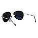 Airforce Mens Oversize Classic Officer Metal Rim Aviator Sunglasses Silver Mirror
