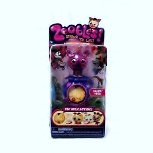 Zoobles Toy Petagonia Animal Mini Figure #89 Jebra