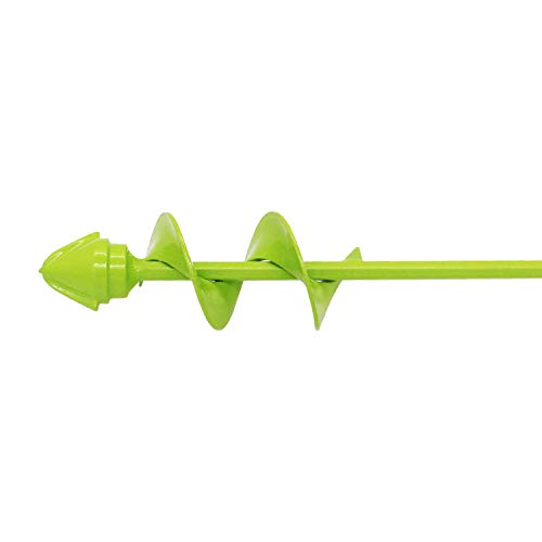 UGarden Bulb & Bedding Plant Auger, with Garden Genie Gloves, Garden Plant Flower Bulb Auger 2" x 16" Rapid Planter, Non-Slip Hex Drive fits Any 3/8-inch Drill. (3 Circles)