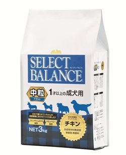 ベッツチョイス セレクトバランス アダルト チキン中粒 3kg商品画像