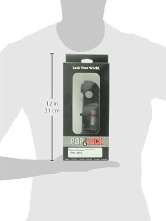 Pop /& Lock PL5509 Magnetic Gray Metallic Manual Tailgate Lock for Toyota Tacoma Standard Lock