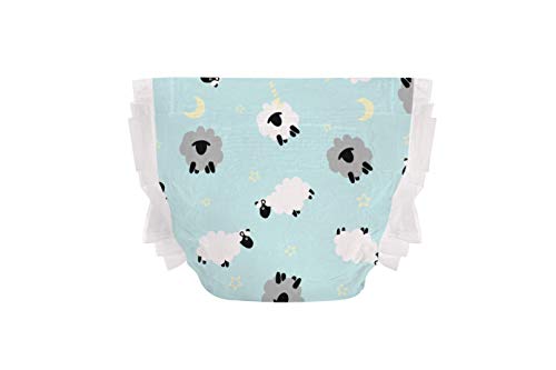 The Honest Company Overnight Diapers, Sleepy Sheep, Size 4, 24 Count (Pack of 4)