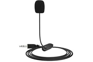 Studio Speech Mic Microphone w/Clip - New Mini Portable 3.5mm Mini Studio Speech Mic Microphone w/Clip for PC Desktop Noteboo