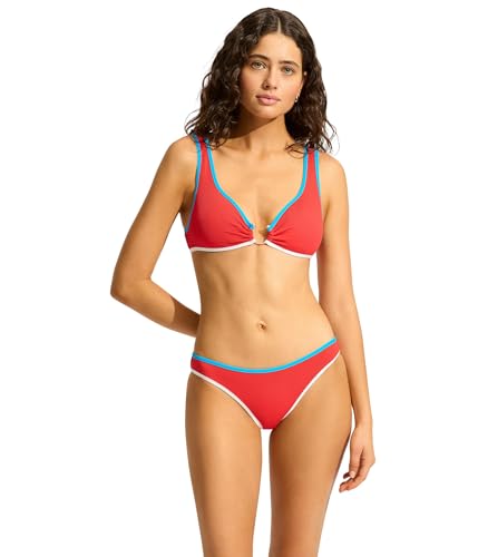 Seafolly Womens Beach Bound Hipster Pants Flame 12