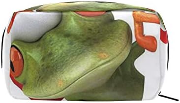 高品質 旅行ポーチ かわいい 激安超特価 大型家電 化粧ポーチ 食品 飲料 お酒 収納 新作製品 世界最高品質人気 レディース 正規品送料無料 パソコン 周辺機器 100 品質保証 B086m6jpzv クリスマス帽子カラフルなボールでメリークリスマスかわいいカエルホワイト