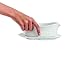 HIC Gravy Sauce Boat with Attached Saucer and 1-Ounce Serving Ladle, Fine Porcelain, White, 18-Ounce Capacity