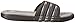 adidas Unisex Adissage Cloudfoam Slides Sandal, Black/Solar Slime/Iron Metallic, 10 US Men