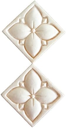 Jeffrey Court Crema Embossed 2in.x2in. Decorative Tile Inserts 2-pack 99043