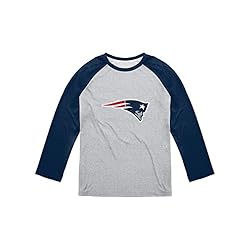 FOCO Men's NFL Team Raglan T-Shirt, Gray Big