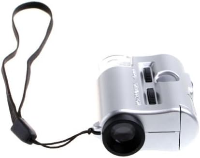 Mini Illuminated 30X - 60X Jewelers Loupe / Magnifier with LED & UV Lights