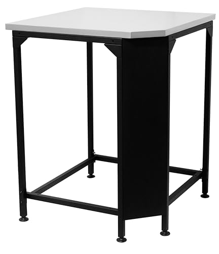 cozze® Eck-Tisch für Außenküchen – Kombinierbar mit Cozze Outdoor-Tischen, Typ 430 Edelstahlplatte, 100kg Traglast, Höhenverstellbar, 90531