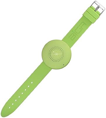 BiGR Audio XLWB05 WRiSTBOOM Wearable Wireless Bluetooth Speaker with Built-In Mic, Green