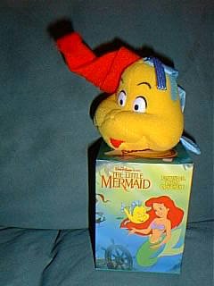 Disney Little Mermaid Plush Flounder Christmas Ornament from McDonalds 1989