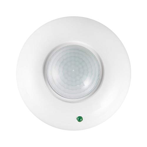 AC 220V-240V 50Hz Ceiling Recessed Human Body Induction Switch Detector Infrared Motion Sensor 360 Degree Human Body Inductor - White