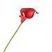 Leagel Calla Lily Bridal Wedding Bouquet Head Lataex Real Touch Flower Bouquets (20, Red)
