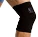 Black Knee Compression Sleeve (1824) - Elastic Support for Pain Relief - Knee Brace for Sports Like Basketball Running Gym Workout - Knee Brace for Men and Women - Medium