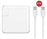 Ewayfa USB-C 87W Power Adapter Charger, with USB-C to USB-C Charger Cable.