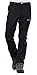 Aufgevals Geval Men's Windproof Waterproof Softshell Fleece Ski Pants(Black,M)